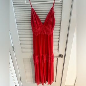 Red maxi from Lulus, excellent condition, worn once